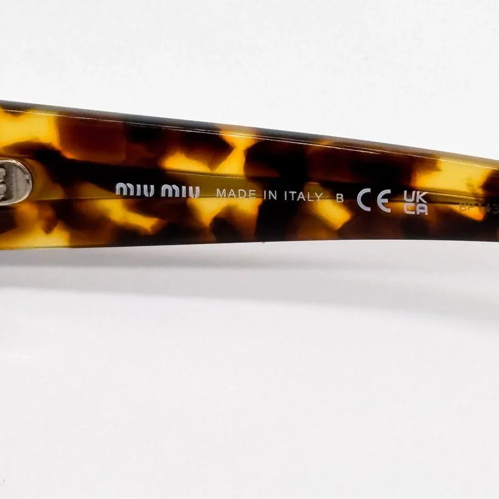 NEW MIU MIU EYEGLASSES MUB07S 14L08N HAVANA WOMEN MU B07S SMU B07